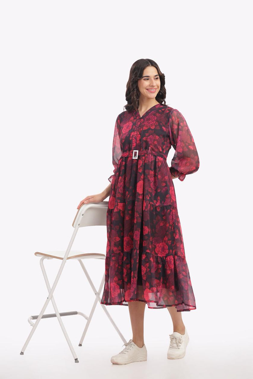 Rose charm feeding frock