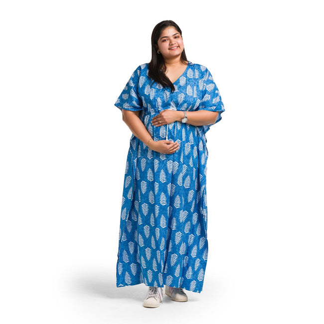 Blue Leaf Rajasthani kaftan