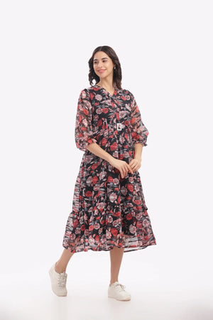 Vintage rose feeding frock