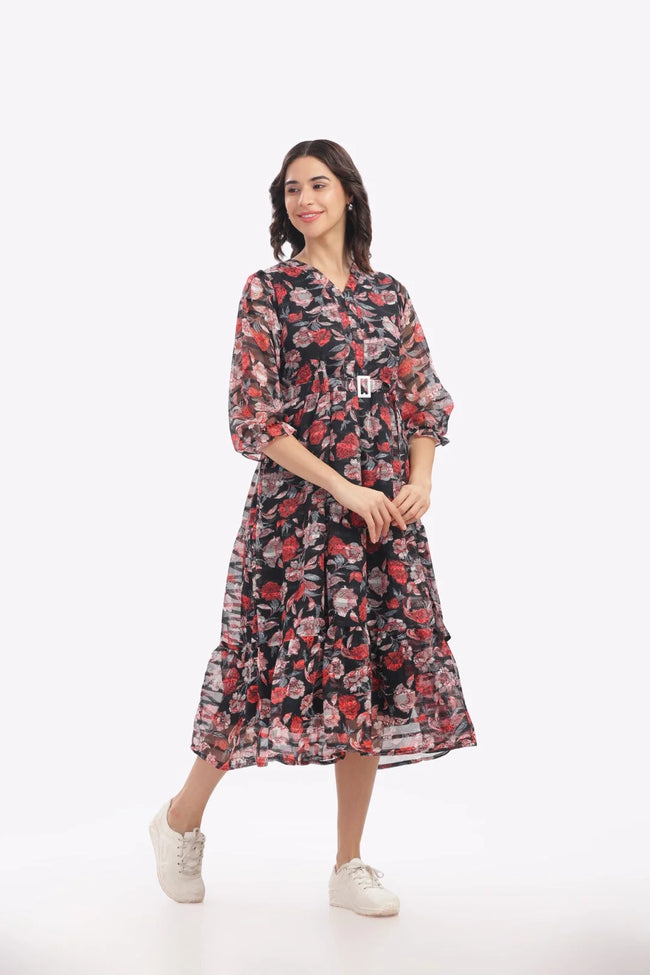 Vintage rose feeding frock