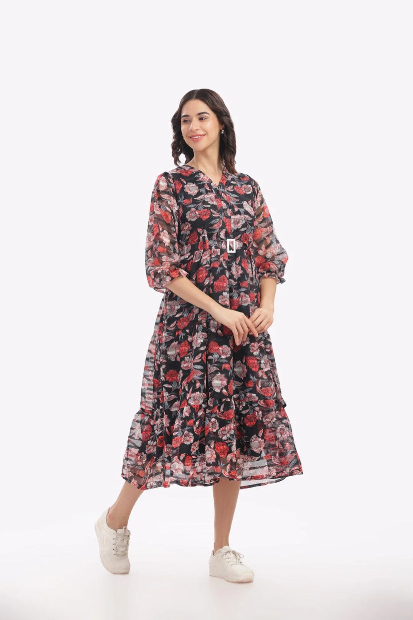 Vintage rose feeding frock