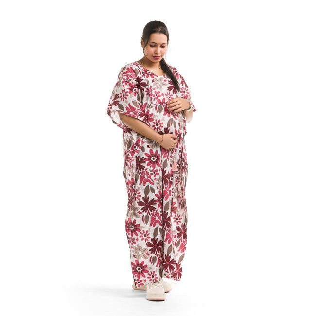 Red Floral Rajasthani kaftan