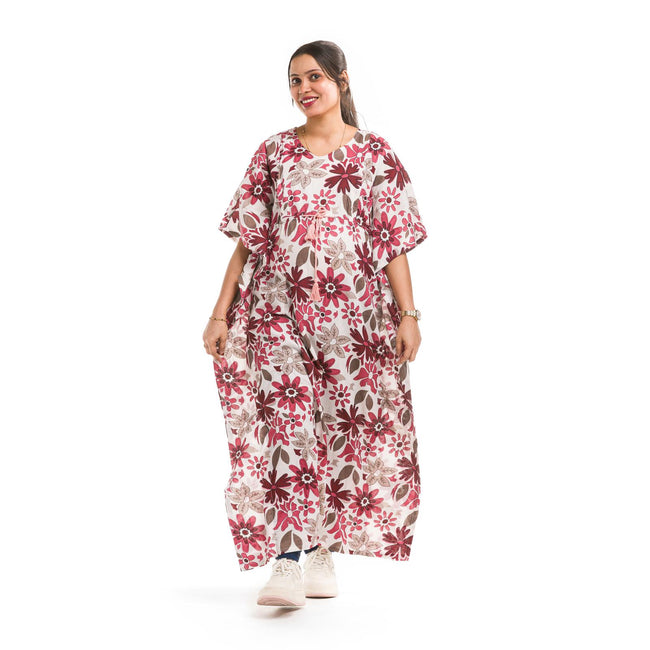 Red Floral Rajasthani kaftan
