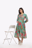 Green Floral Frock