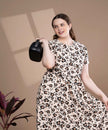 Animal print stretchable Feeding Frock