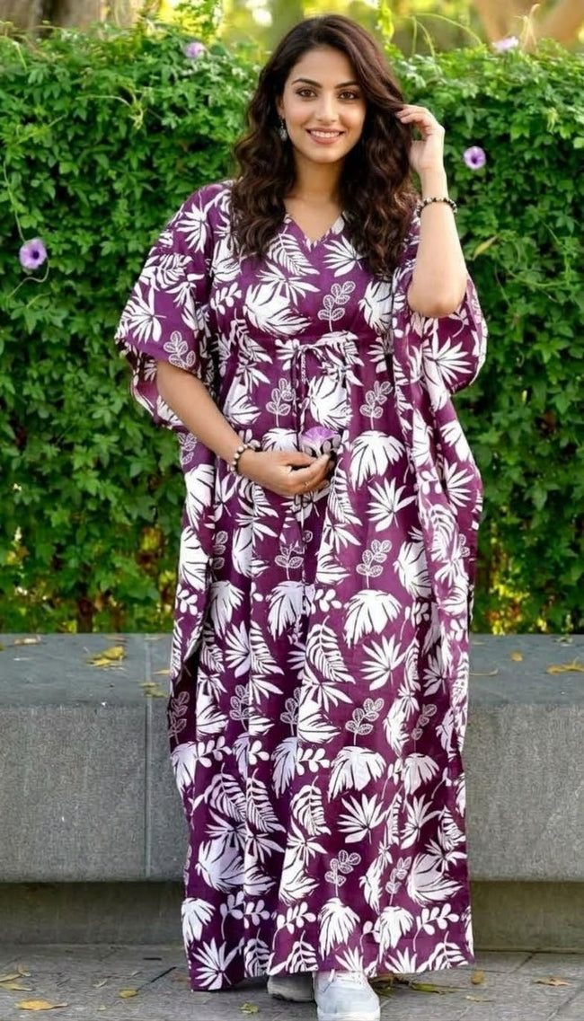 Dark pink Rajasthani kaftan